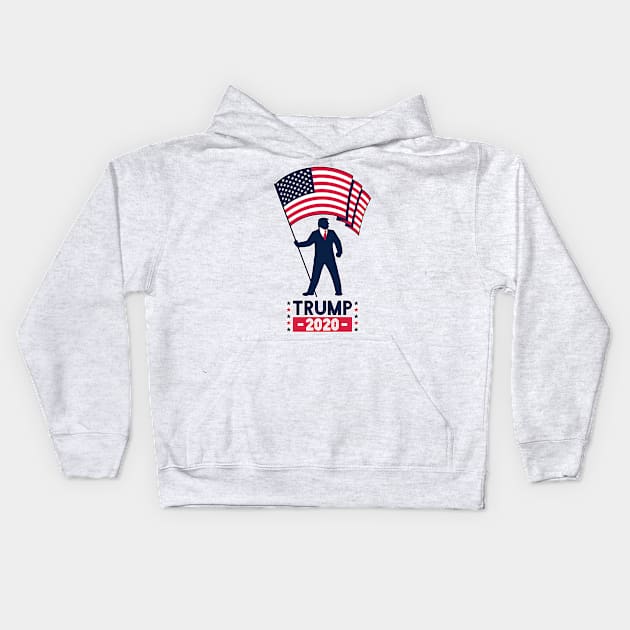 Trump 2020 Kids Hoodie by Malchev